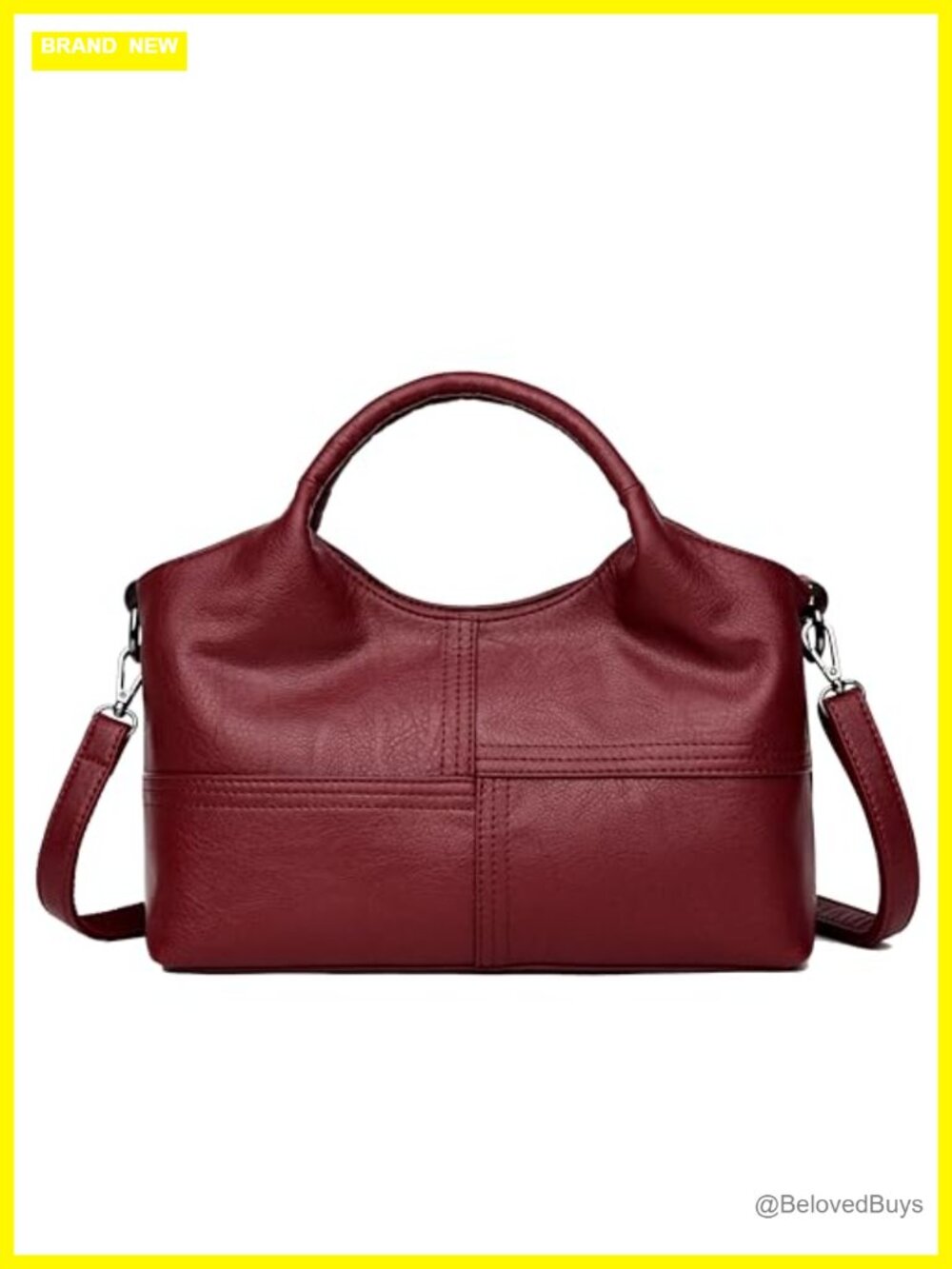 PU Leather Hobo Shoulder Bag Top Handle Tote Satchel for Women